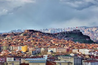Aerial view of Ankara city, Turkey
