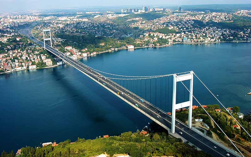 Bosphorus Bridge in Turkey
