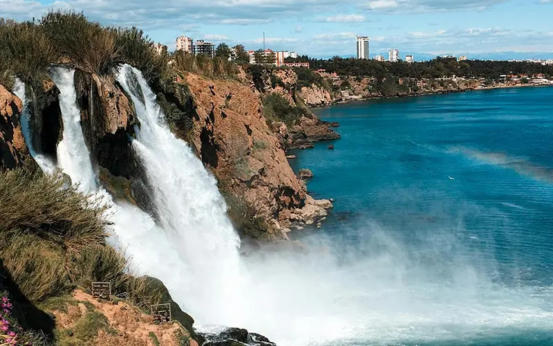 Upper Düden Waterfall in Antalya, Turkey