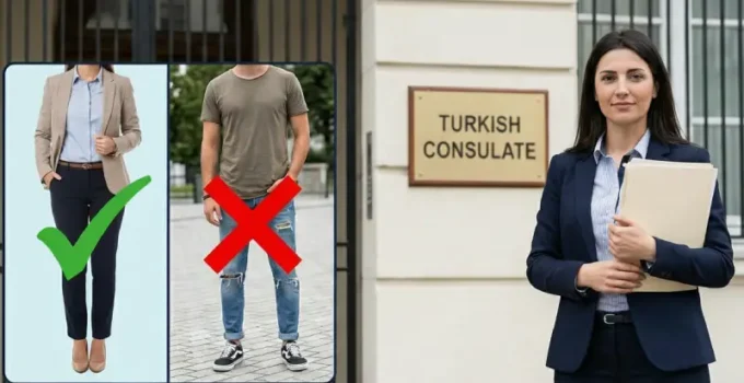 Business casual vs. casual for Turkish visa interview
