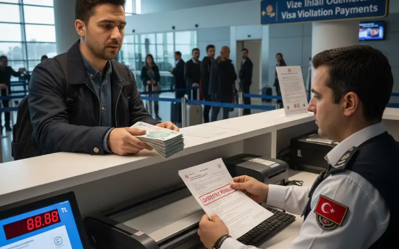 Turkish visa approval and overstay penalty.
